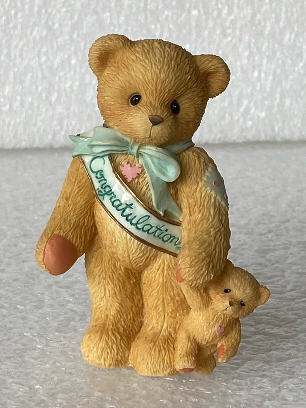 Enesco 1997 Cherished Teddies "This Calls For A Celebration" Congratulations